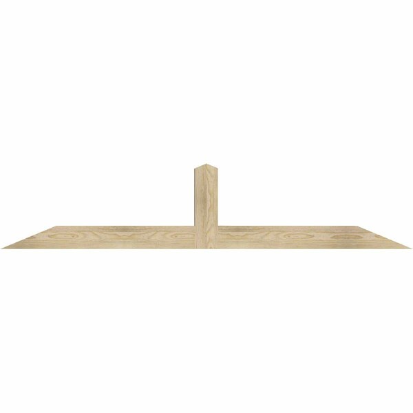 Ekena Millwork Portland Rough Sawn Timber Gable Bracket, Douglas Fir, 72"W x 15"H x 4"D x 4"F, 5/12 Pitch GBW072X15X0404POR00RDF - main